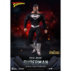 Figurina DC Comics Dynamic 8ction Heroes  1/9 Superman Black Suit, 20cm, Multicolor